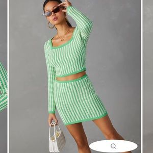 Crosby Crochet Long Sleev Crop Top NWT! VICI Collection